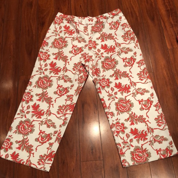 Dennis Basso Printed Luxe Crepe Pull-On Wide-Leg Pants And Tunic Top 2 Piece Set - Picture 13 of 13